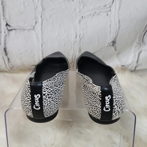 Circus Sam Edelman Women's Sz 7 Slip On Shoes Flats Pointed Toe Black Vegan Art - Picture 7 of 15